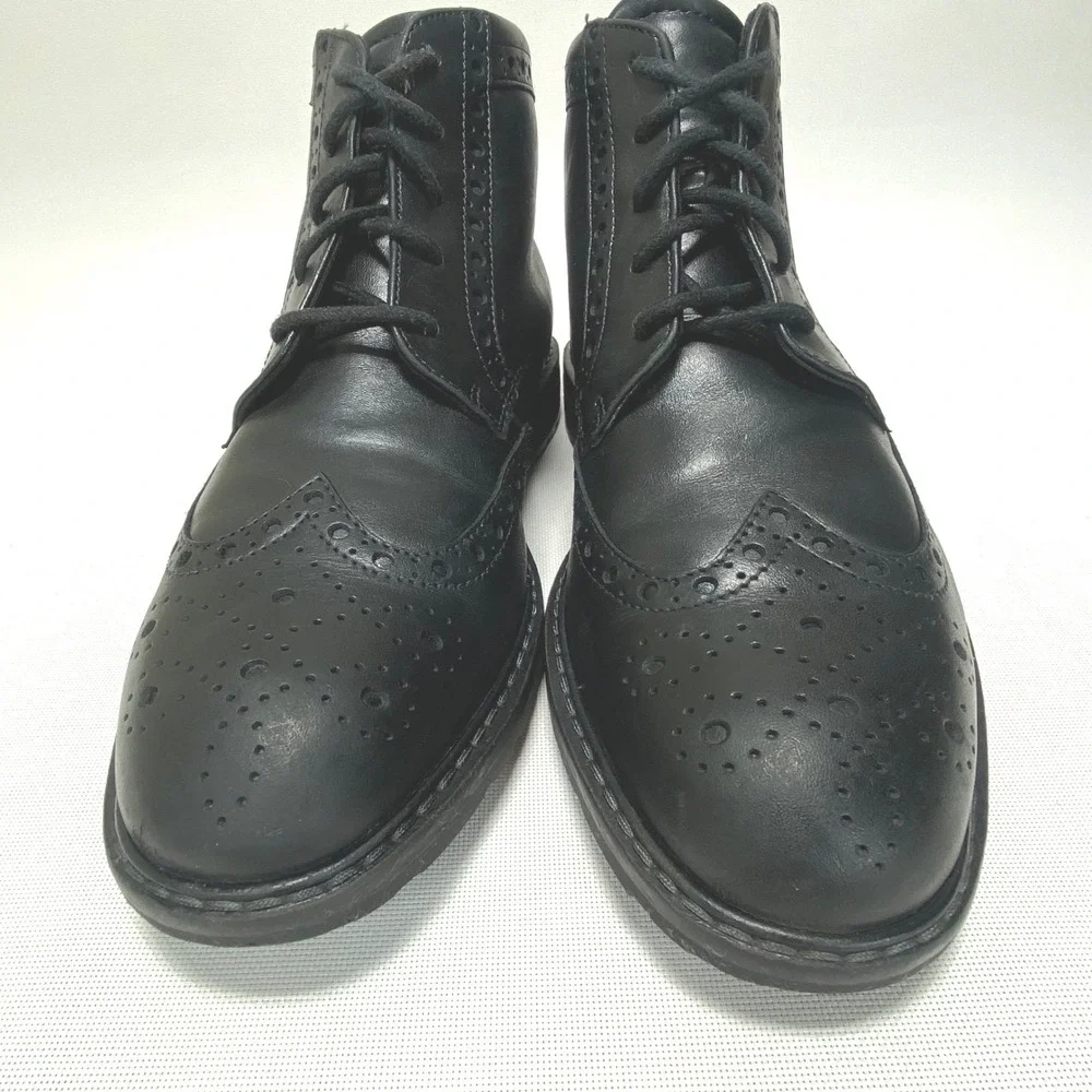 Ecco Vitrus Black Wingtip Chukka‎ Boots Men's EU 40 US size 6